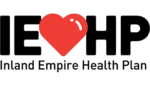 IEHP logo with a red heart between the letters "IE" and "HP," and "Inland Empire Health Plan" written below.